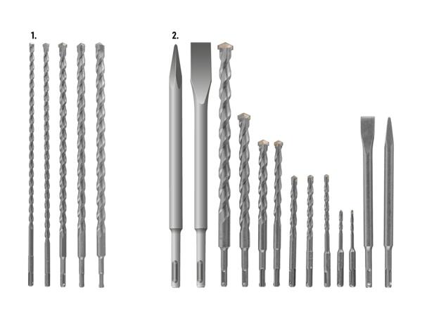Set de forets perforateurs et de burins