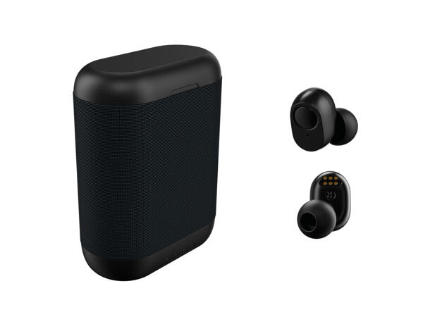 Bluetooth In-Ear Headphones with Speaker Case