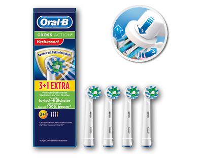 Têtes de brosse à dents de rechange CrossAction ORAL-B(R)
