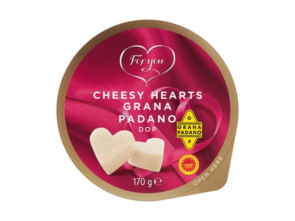 Grana Padano en forme de coeur