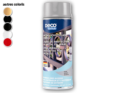 Laque de protection du métal en spray DECO STYLE(R)