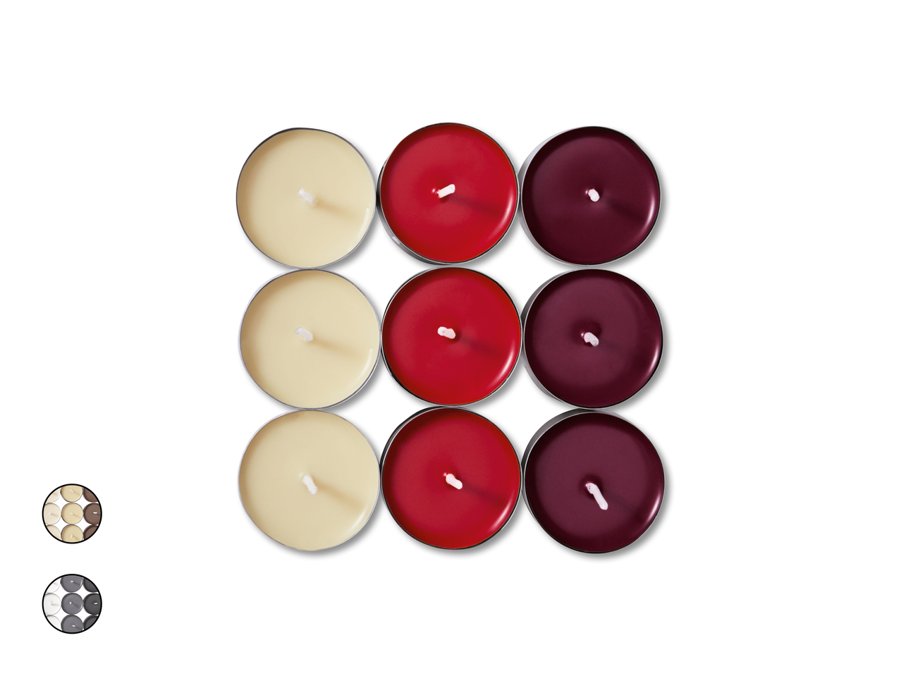 Bougies parfumées, lot de 6/ 18