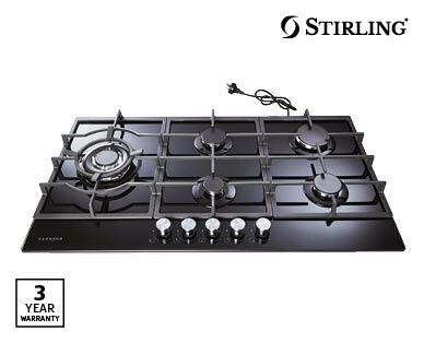 90cm Gas Glass Cooktop
