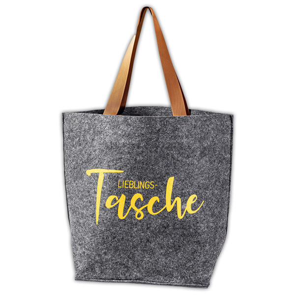 Modische Tasche in Filzoptik