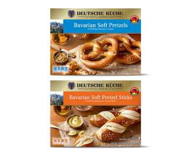 Deutsche Kuche Bavarian Soft Pretzels or Soft Pretzel Sticks