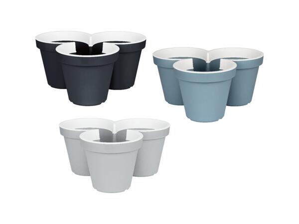 Staplingsbara krukor, 3-pack