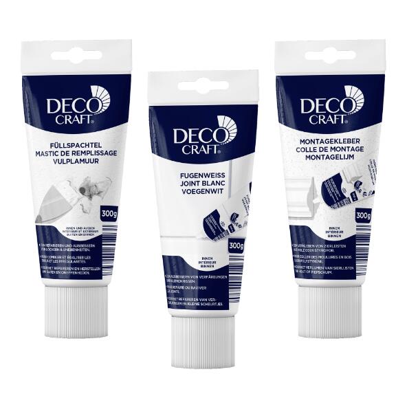 DECO CRAFT(R) 				Füllspachtel, Fugenmörtel oder Montagekleber