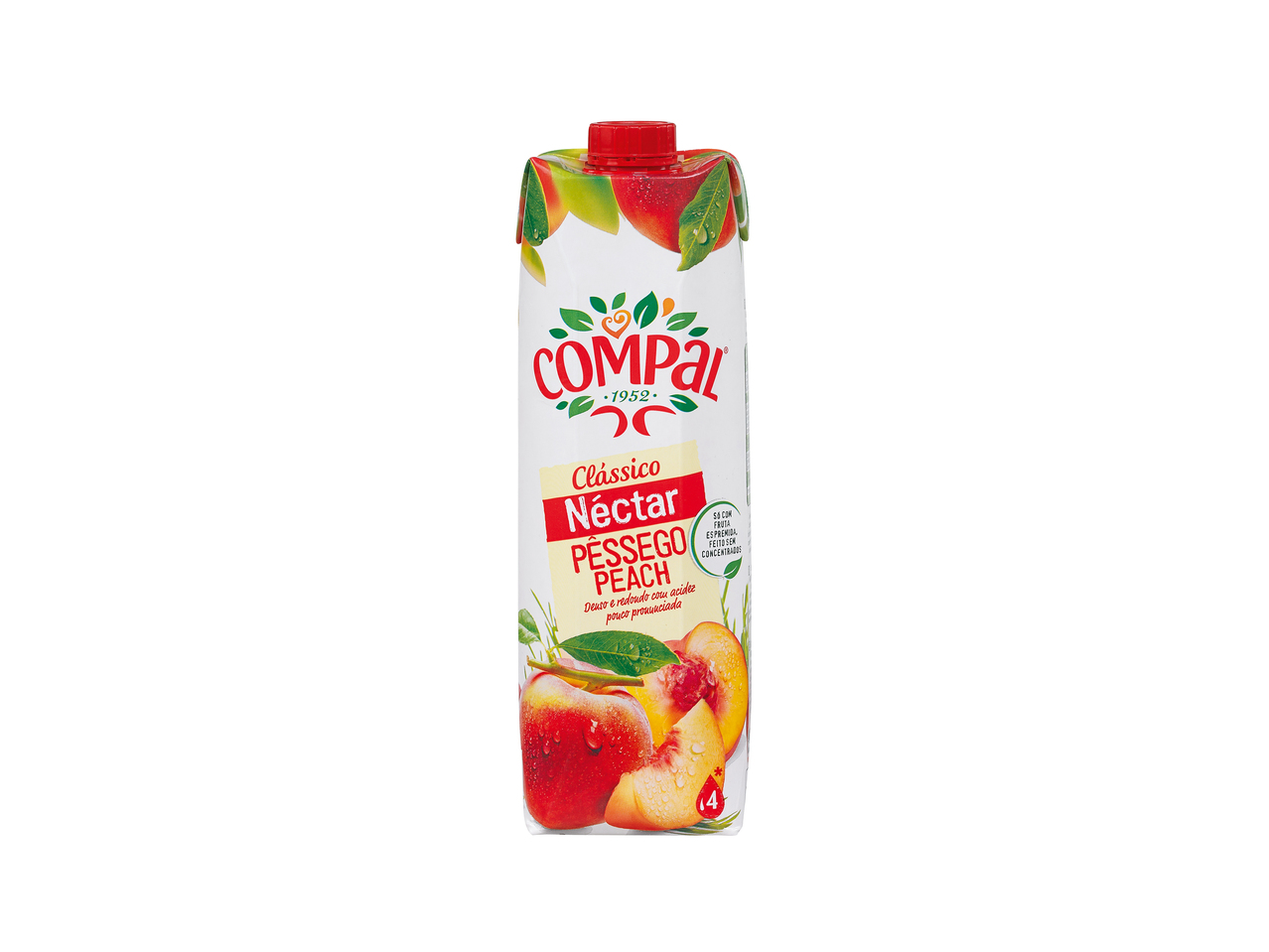 Nectar de pêche avec pulpe