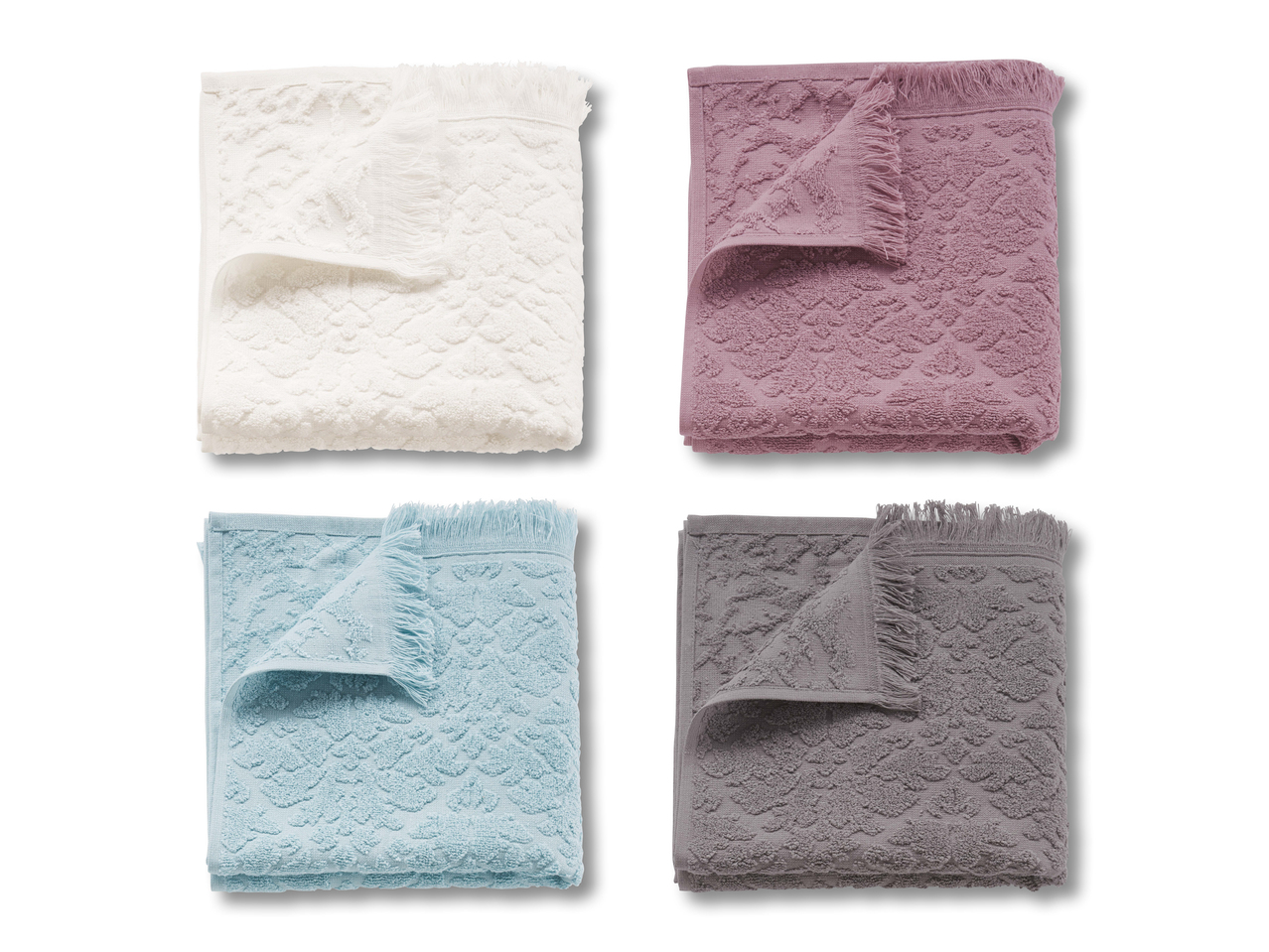 Serviettes d'invités en éponge, 2 pièces