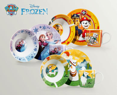 DISNEY Kinder-Frühstücksgeschirr, 3-teilig