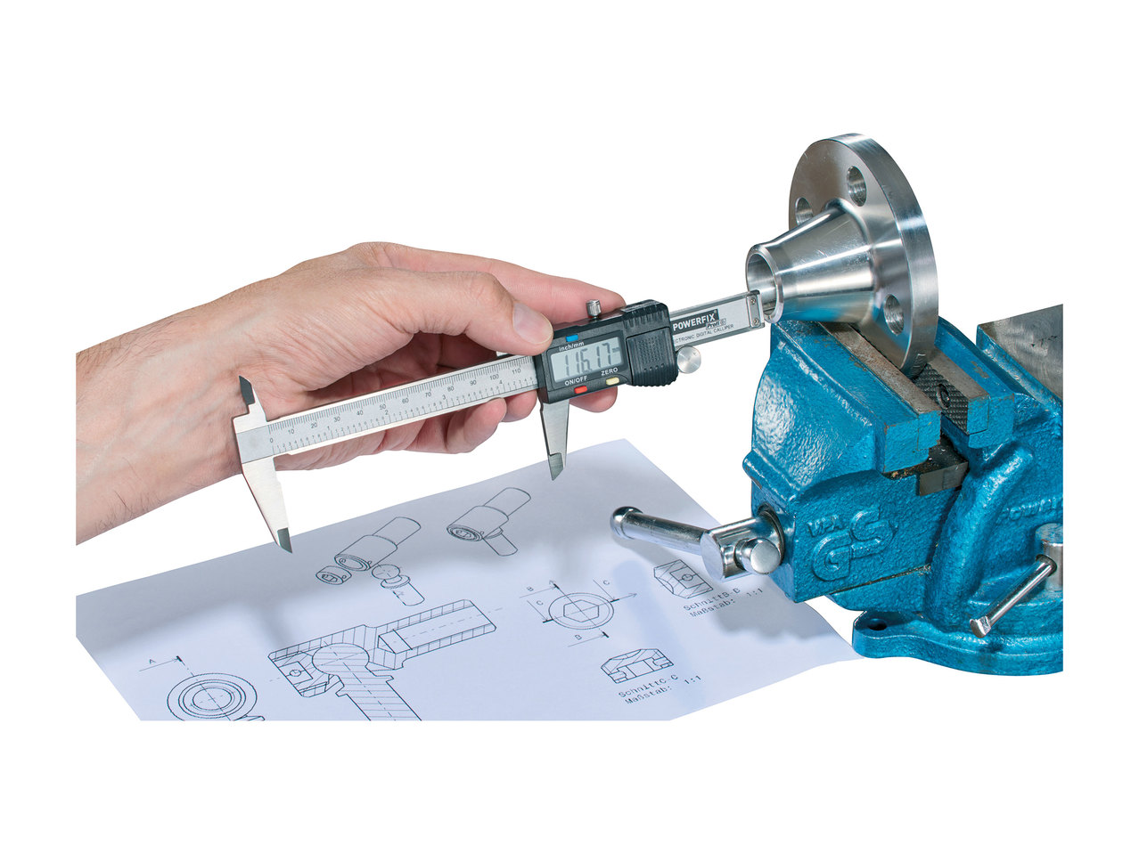 Powerfix Profi Digital Angle Grinder or Digital Calliper1