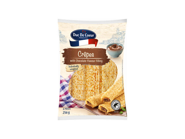 Crêpes with a Chocolate Filling