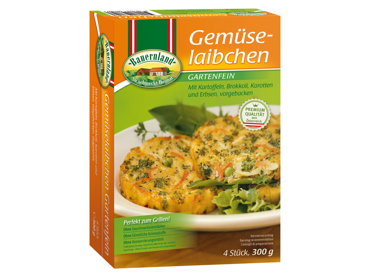 BAUERNLAND Gemüse-Laibchen oder -Schnitzel