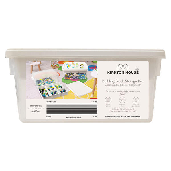 KIRKTON HOUSE White Building Blocks Storage Box