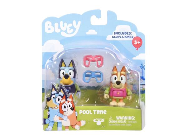 Bluey Pool Time Figures