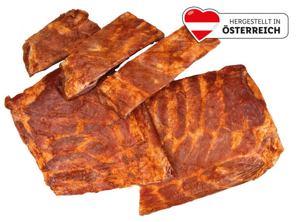Frische BBQ Ribs mariniert