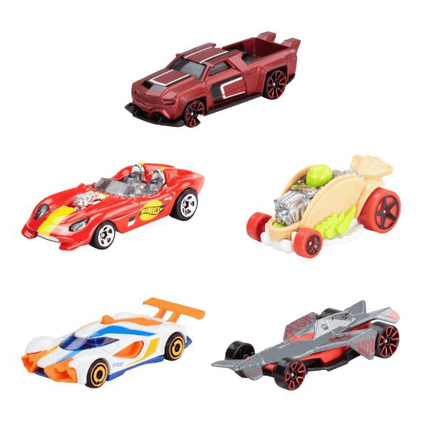 HOT WHEELS(R) 				Petites voitures, 5 pcs