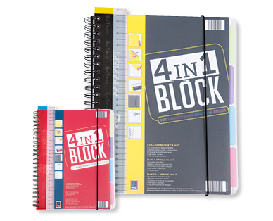 Blocco a spirale 4 in 1