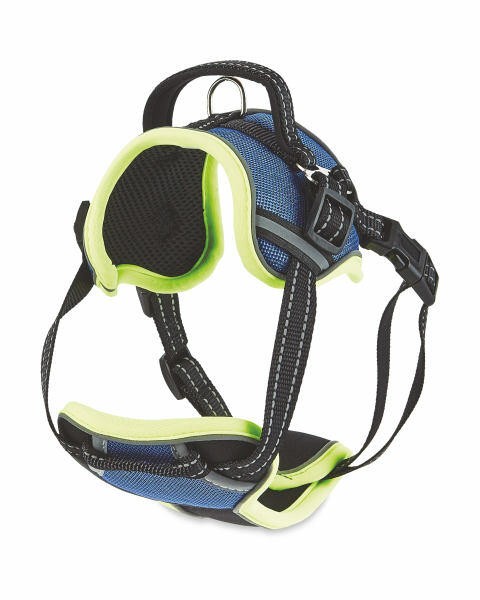 Blue Reflective Trim Dog Harness
