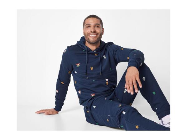 Esmara Men Men's Navy Christmas Hoodie
