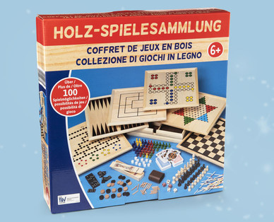 Holz-Spielesammlung