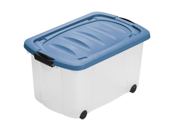 Boîte de rangement à roulettes