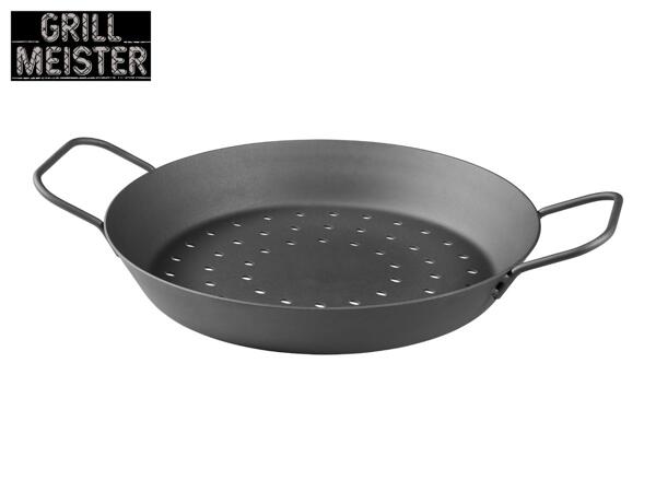 Grillmeister Iron Grill Pan With Perforated Base