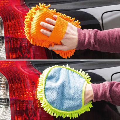 Reinigungshandschuh oder -Schwamm