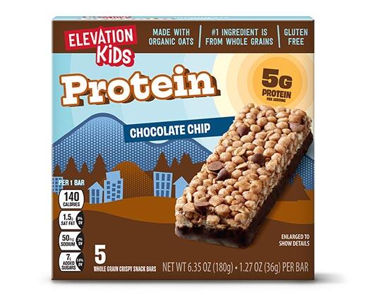 Elevation Kids Protein Bars Chocolate Chip & Chocolate Mint