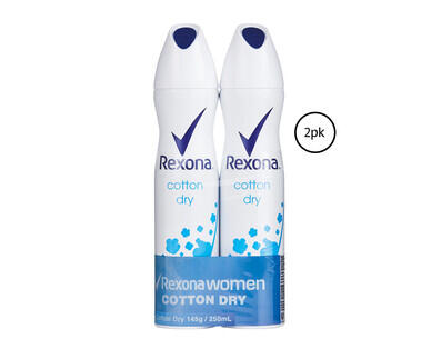 Rexona Antiperspirant Deodorant Aerosol 2 x 145g