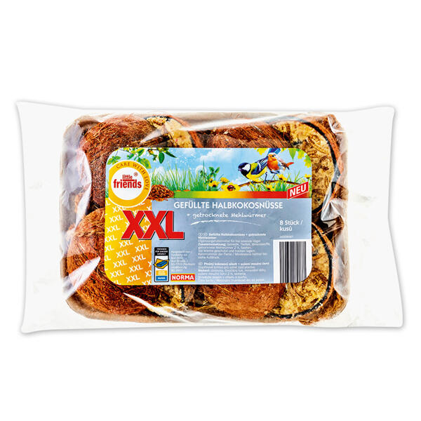 Gefüllte Halbkokosnüsse XXL
