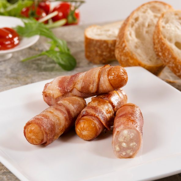 Minibaconpølser