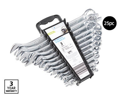 XL Wrench and Spanner Set 25pc
