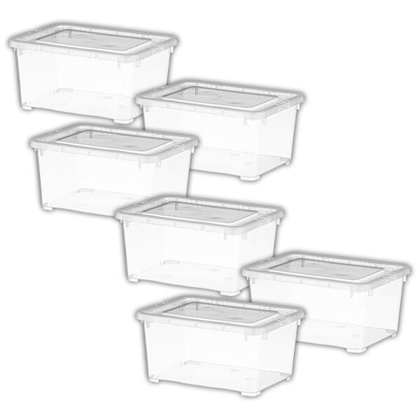 Klarsichtboxen 6er-Set