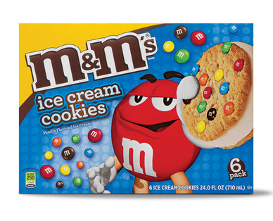 M&M's Ice Cream Cookie Sandwiches