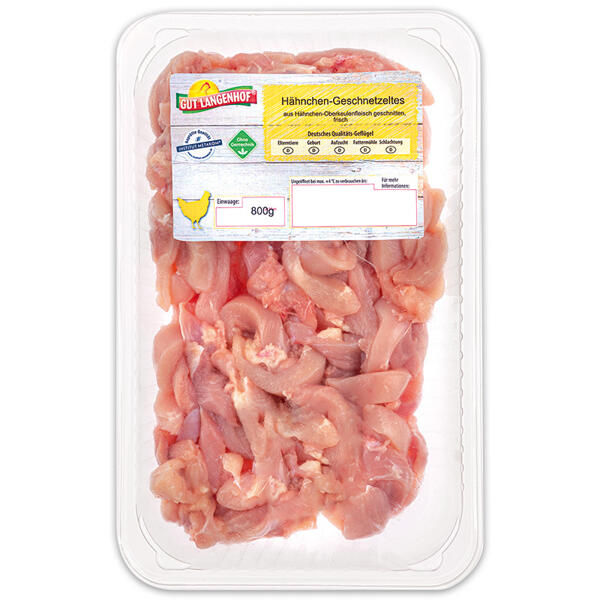 Hähnchen Oberkeulen Geschnetzeltes