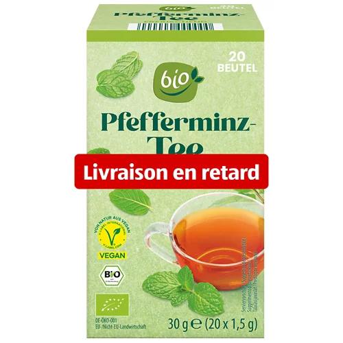 BIO Tisane classique aux herbes, menthe poivrée