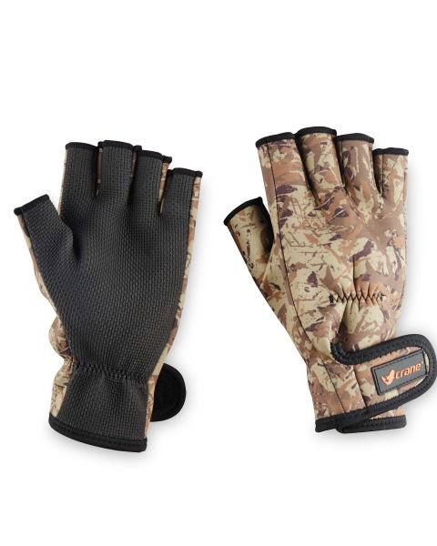 Crane Fingerless Gloves