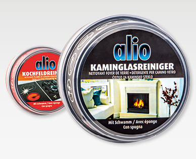 Nettoyants pour plaques de cuisson/verres de cheminée ALIO
