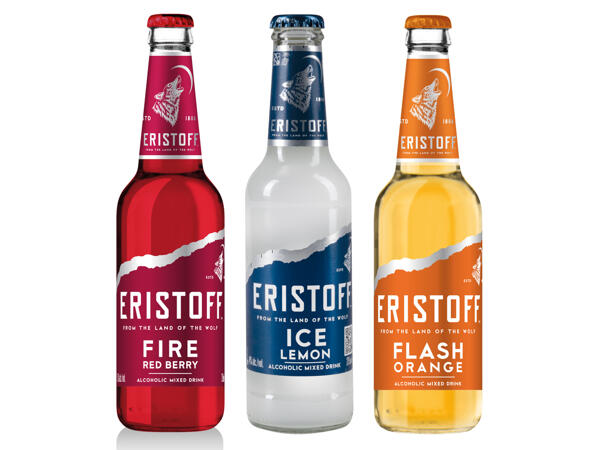 Eristoff Ice, Fire oder Flash