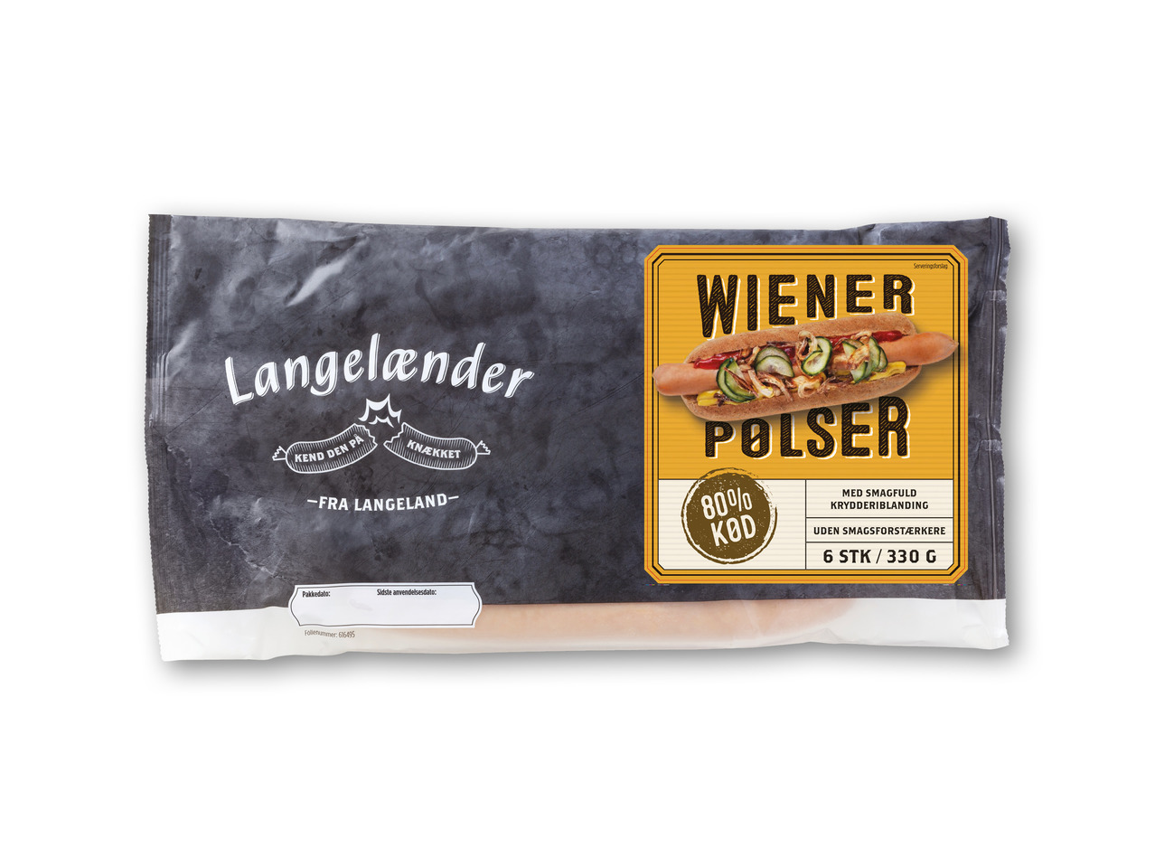 LANGELÆNDER Pølser Wiener- eller hotdogpølser.