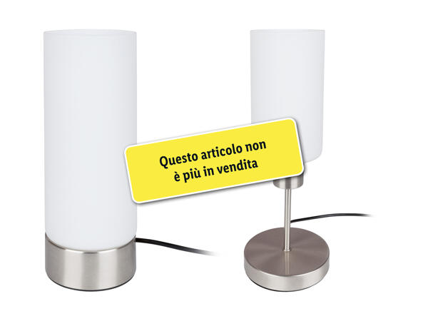 Lampada da tavolo con interruttore a sfioramento