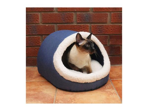 Blue Igloo Cat Bed