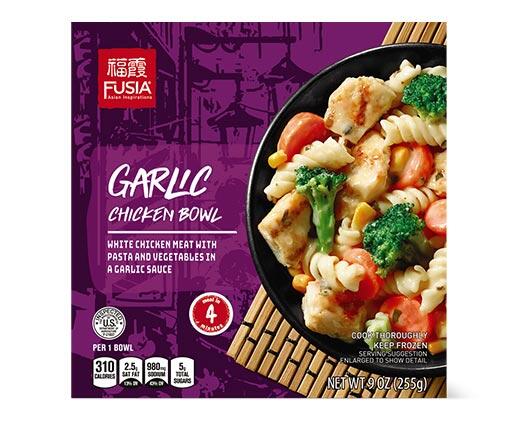 Fusia Asian Inspirations 
 Garlic Shrimp or Garlic Chicken Bowl