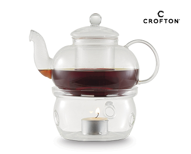 Glass Teapot With Warming Base
