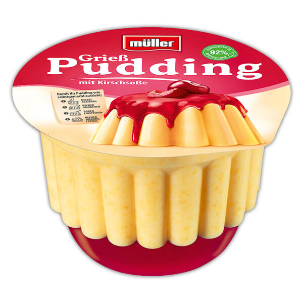 Pudding mit Soße