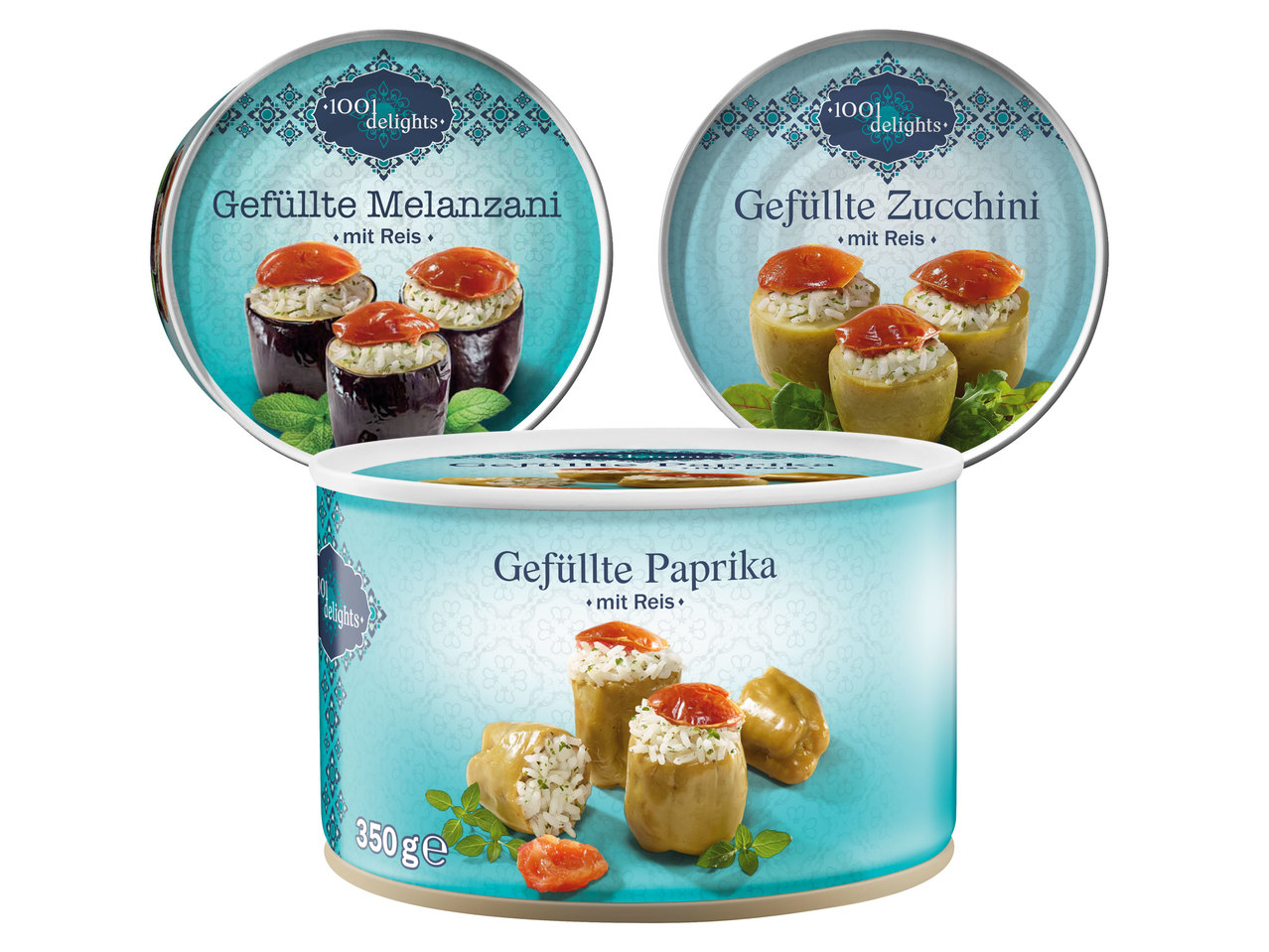 1001 DELIGHTS Gefüllte Paprika/Melanzani oder Zucchini
