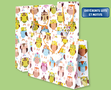 Lot de sacs cadeaux, 3 pièces