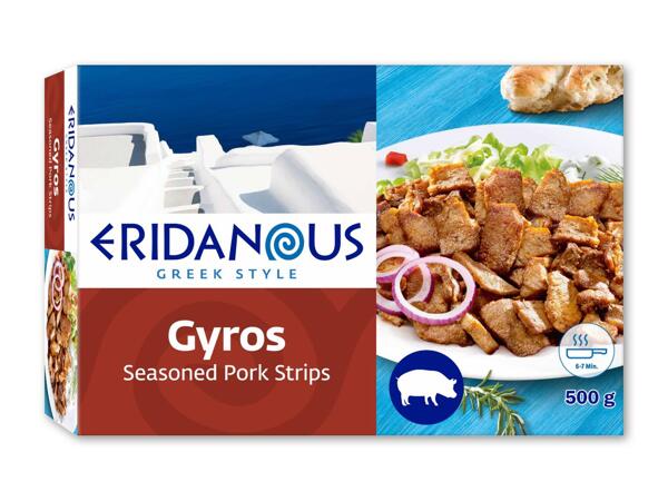Gyros af grisekød