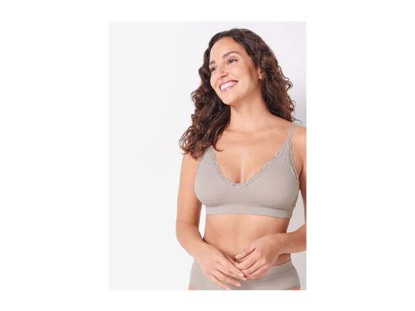 Esmara Ladies' Seamless Padded Soft Bra - Beige